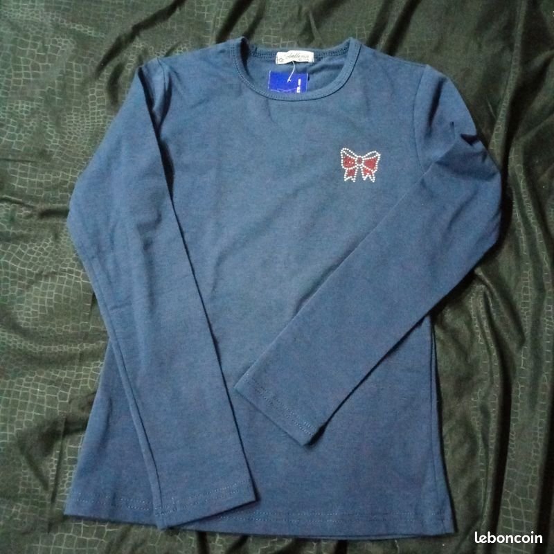 T shirt à manches longues pour fille (image 1)