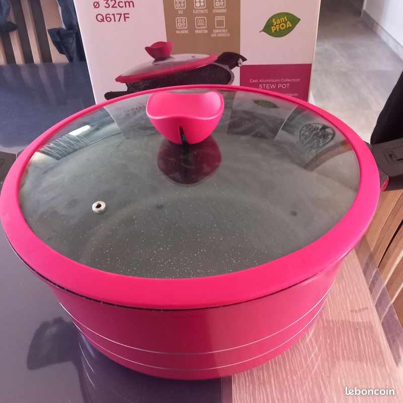 Cocotte Reverso Pradel En Fonte D'aluminium - Noire, Tous Feux, Neuf Sous Emballage