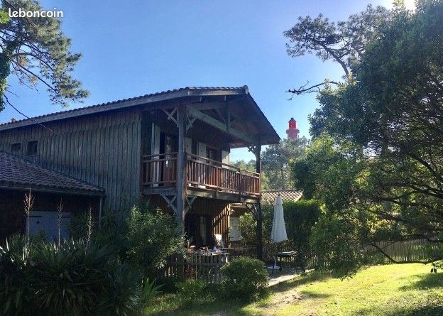 Maison en bois 3 chambres au pied du phare du Cap-Ferret plein centre (image 1)