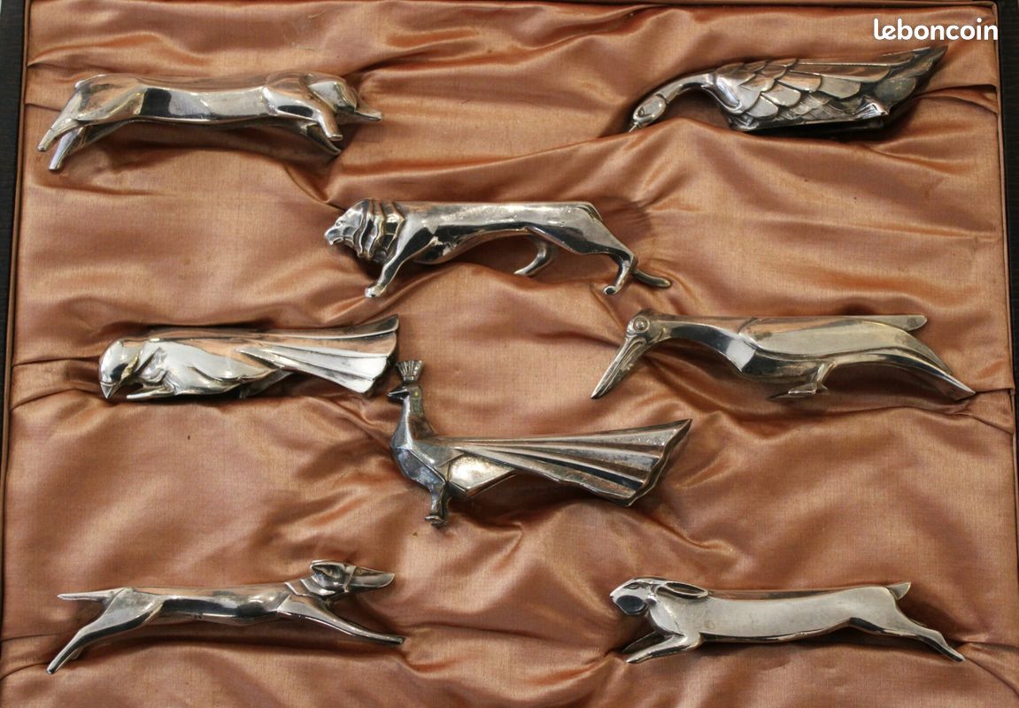 bronzes africains 12 porte-couteaux peints à la main Émaillée