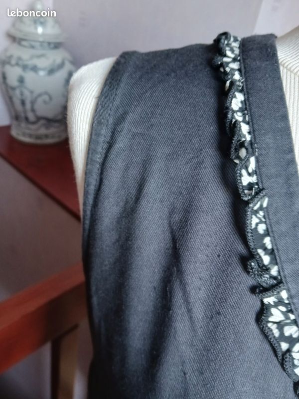 Robe xanaka cœurs noire et blanche (image 6)