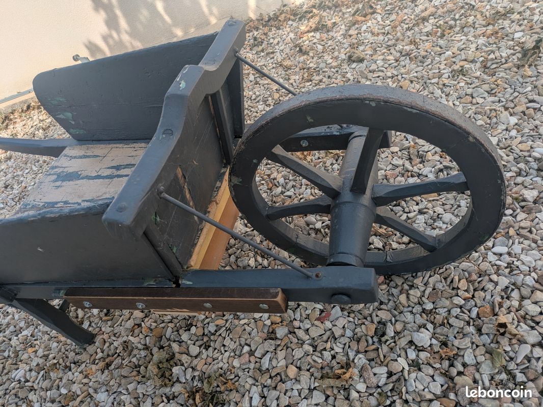 Brouette ancienne bois (image 9)