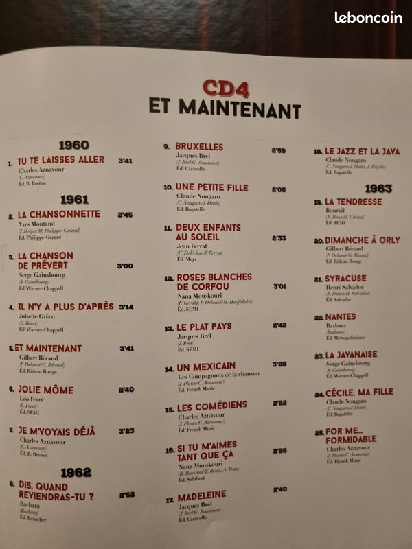 Coffret 3 cd & 1 dvd l'âge d'or de la chanson française (image 7)
