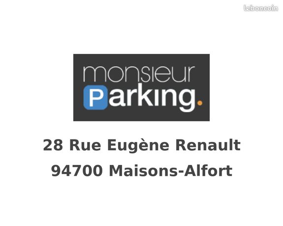 Parking/box Maisons-Alfort