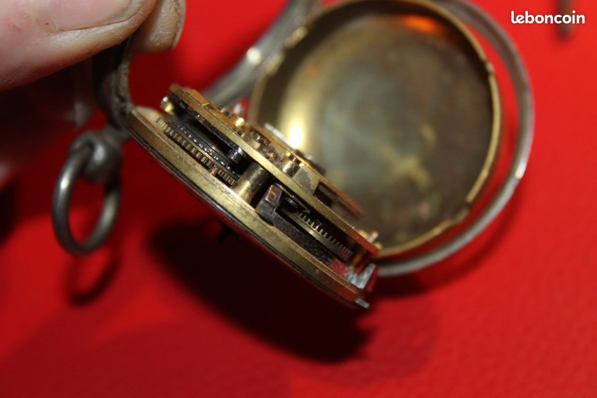 Mouvement De Montre De Poche Mécanique Ancien Signé Rohn Alentzburg (XVIIIe?) - Non Fonctionnel, Pour Collection
