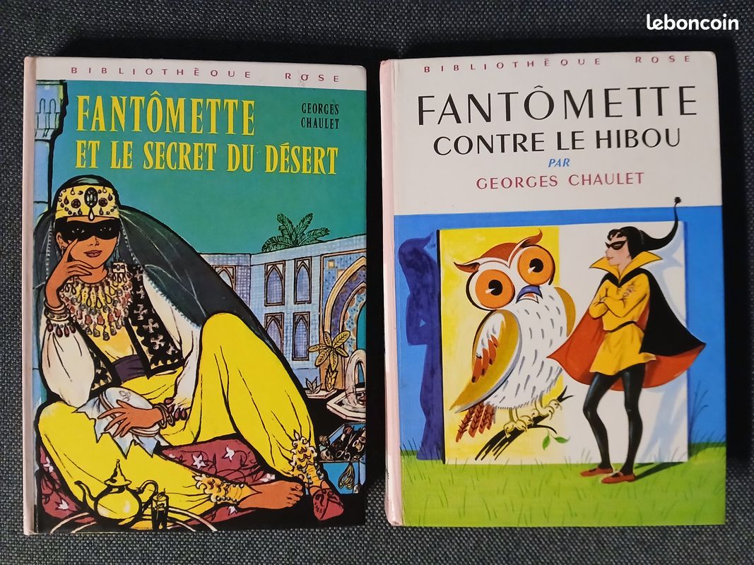 Lot de 2 romans jeunesse de la série Fantômette - Bibliothèque rose (image 1)