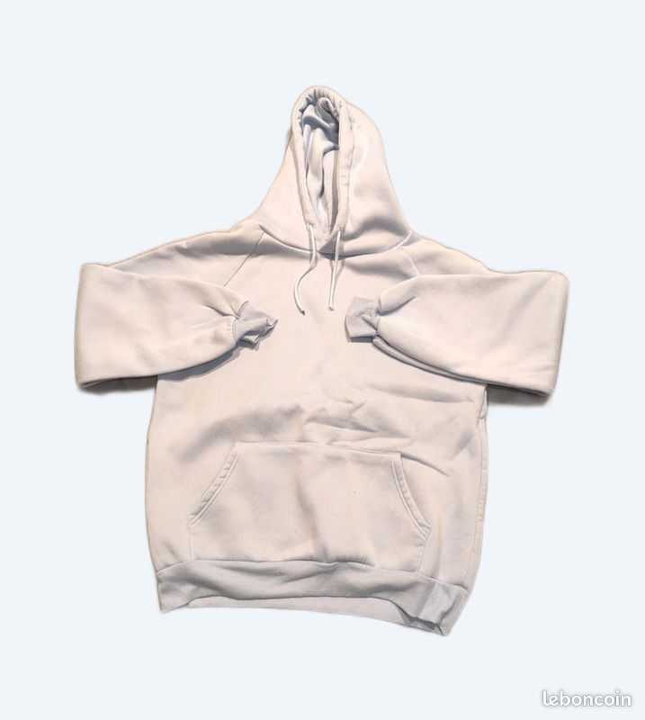 Sweat à capuche bleu clair taille L très bon état (image 1)