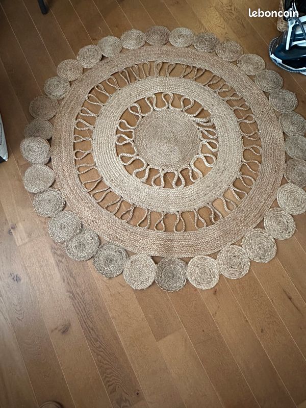 Vente urgente - Tapis rond en jute D150 MARNO - Maisons du Monde - Vente finale (image 1)