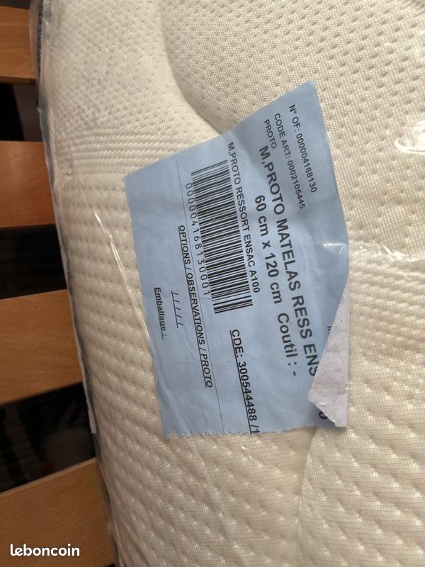 Matelas bébé 60x120 (image 1)
