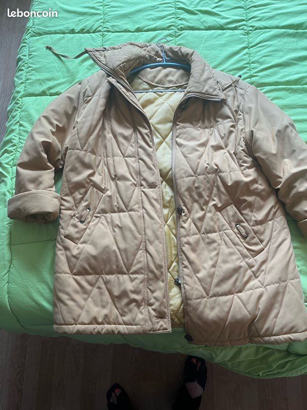 Mi Longue Christine Laure Doudoune Gris Clair Femme Manteau Long