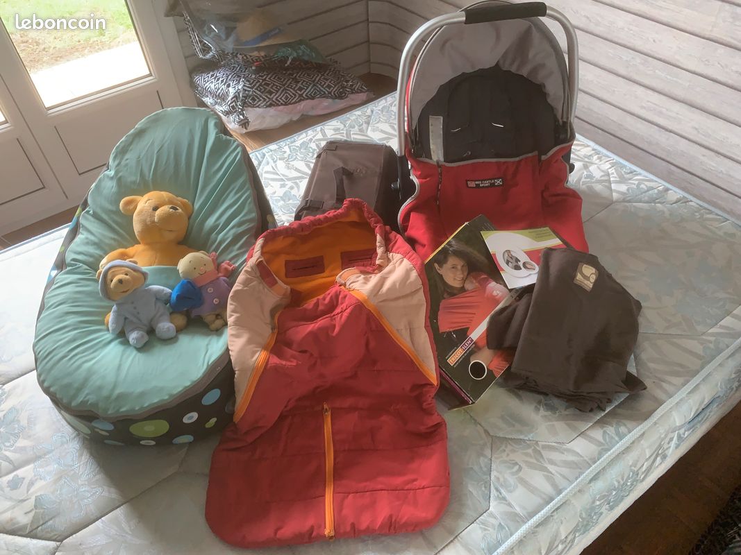 Lot cosy doomo chancelière écharpe de portage matelas peluches (image 1)
