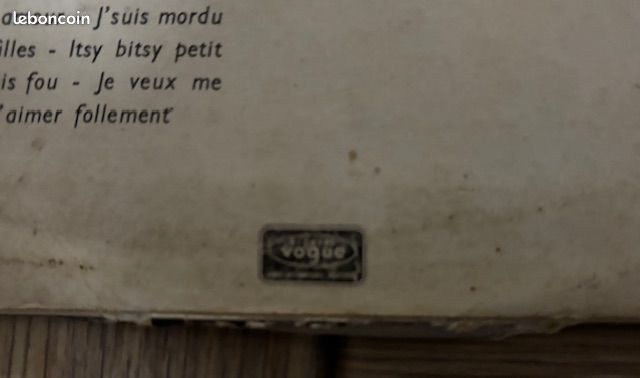 Johnny Hallyday - Vinyle 33 tours – 1- Réédition 1967 - NOUS LES GARS, NOUS LES FILLES - LP 30cm VOGUE LD 539-30 Imp. JAT, Chatillon (image 4)