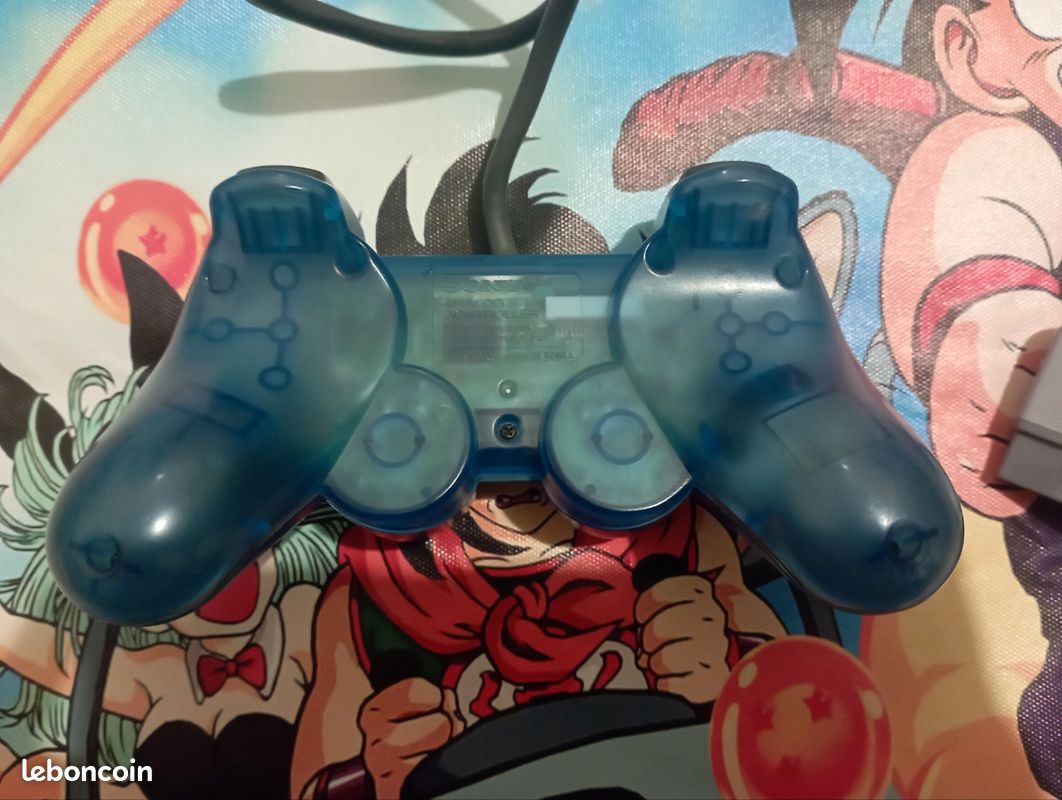 Manette DualShock 3: Bleue Transparente - PS3 - Accessoire Occasion Pas Cher
