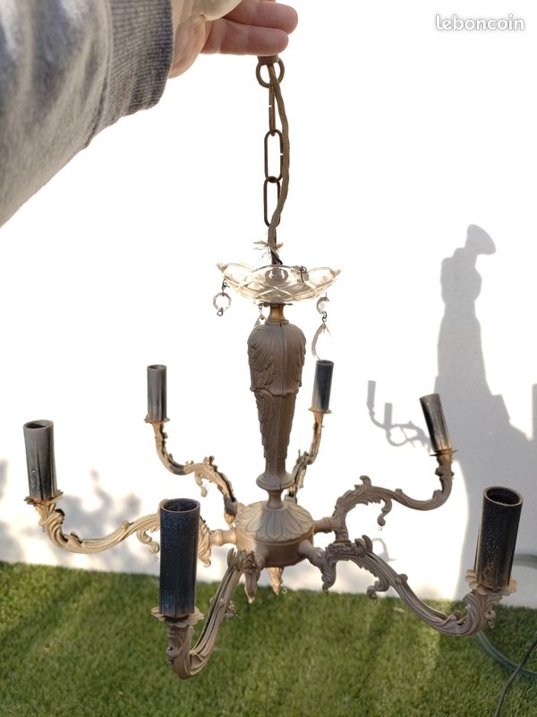 À vendre lustre en laiton (image 2)