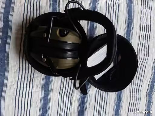 Casque Tactique TS Avec Réduction Active Du Bruit (ANR) + PTT - Pour Tir Sportif - Neuf