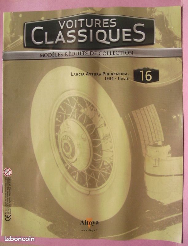 Fascicule De Collection N° 16 " Voitures Classiques - Lancia Astura Pininfarina 1934 " - Altaya (image 1)