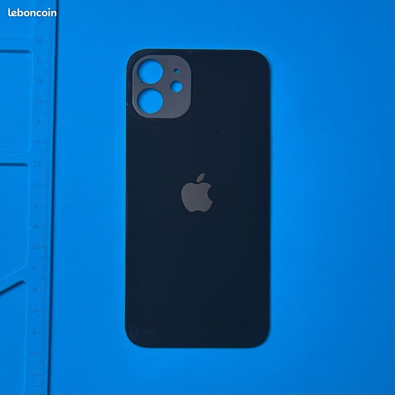 Vitre Arrière De Rechange Pour IPhone 12 - Couleur Noir - Pièce Détachée Neuve Générique