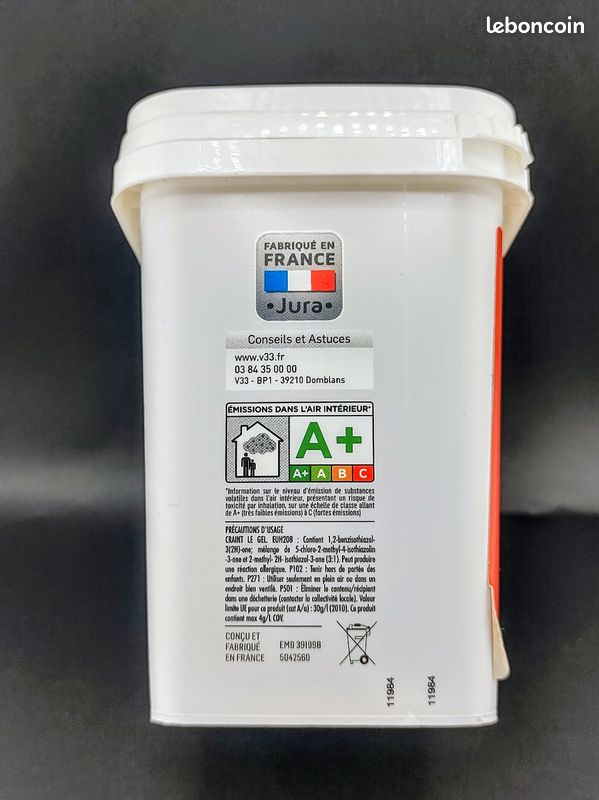 Peinture V33 COLORISSIM Multi-supports, Couleur CERISE EXQUISE SATIN 1L (image 8)