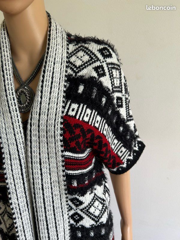 Tricot Gilet Gilet Femme Christine Laure Gilet Long Capuche Camel