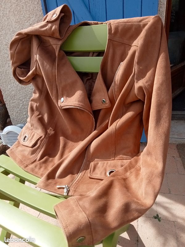 Veste façon daim Nina Kalio état neuf (image 7)