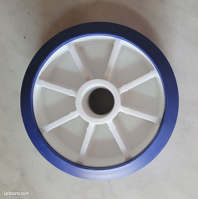 Lot De Galets Bleu Pour Remorque Bateau Diamètre 120mm, Entraxe 22mm