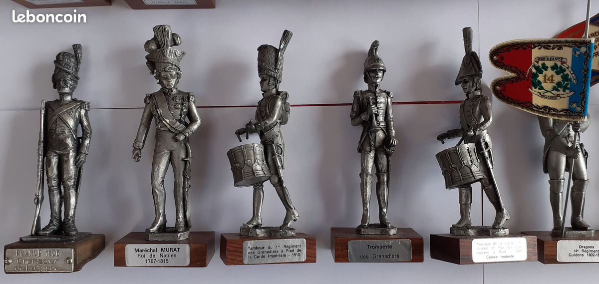 Plats d'étain - Zinnfiguren - 14 russes garde impériale 1900 - Lot 7