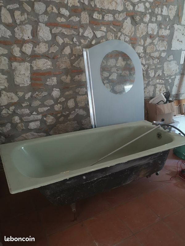 Lavabo + bidet + baignoire + paroi de douche (image 3)