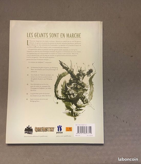 Pathfinder - L'Éveil des Seigneurs des Runes : La liste