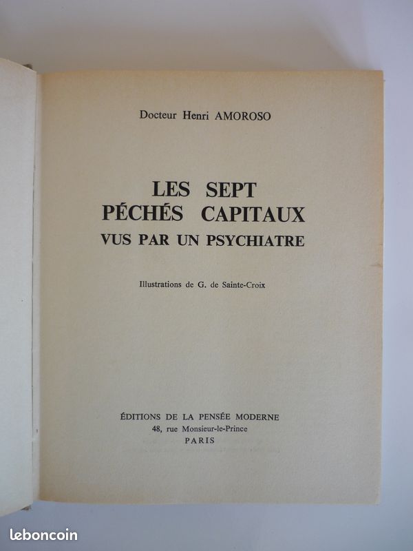 Les sept péchés capitaux vus par un psychiatre - Dr Henri Amoroso (image 2)