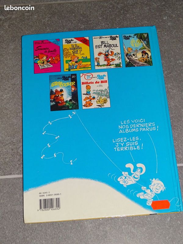 Bande dessinée BOULE ET BILL tu te rappelles Bill ? (Edition 1989) (image 2)