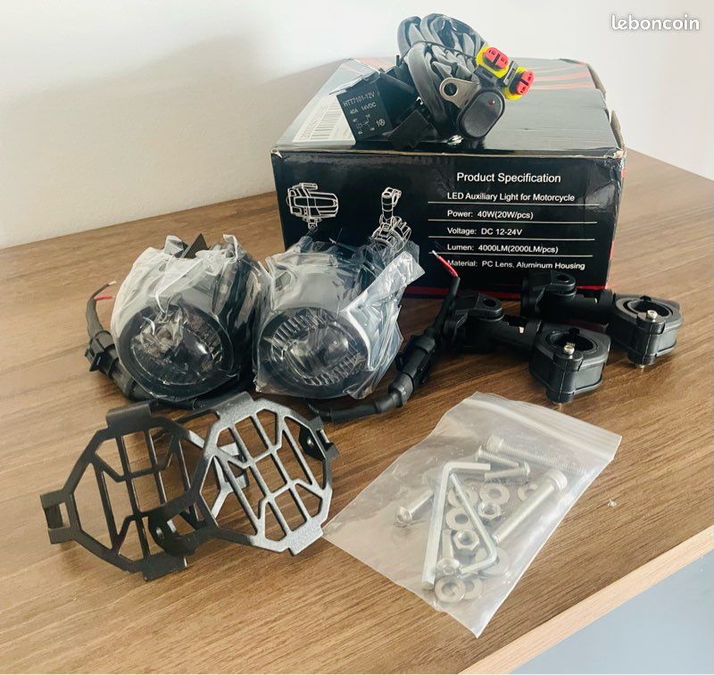 Feux moto LED longues portée NEUF (image 2)