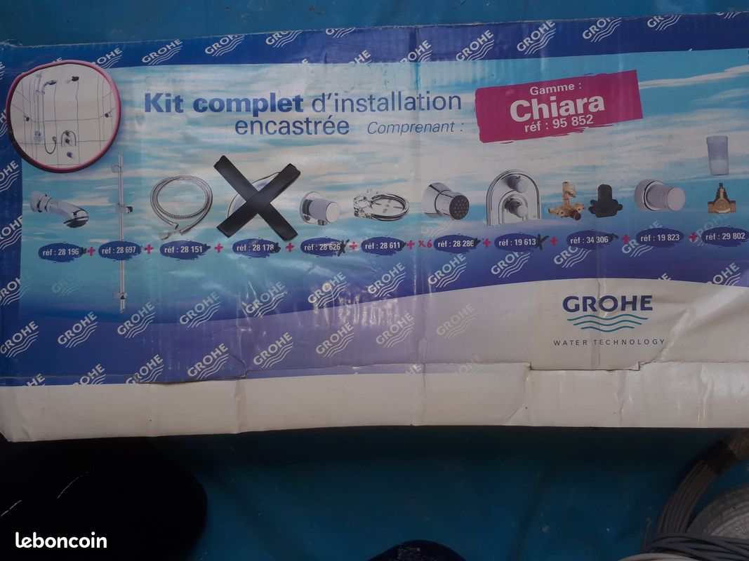Ensemble douche avec jets multiples Grohé (image 1)
