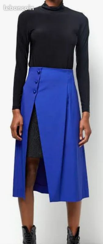COP COPINE : Jupe Crayon Zippée Blanche Modèle Arles EUR 39,00 - FR