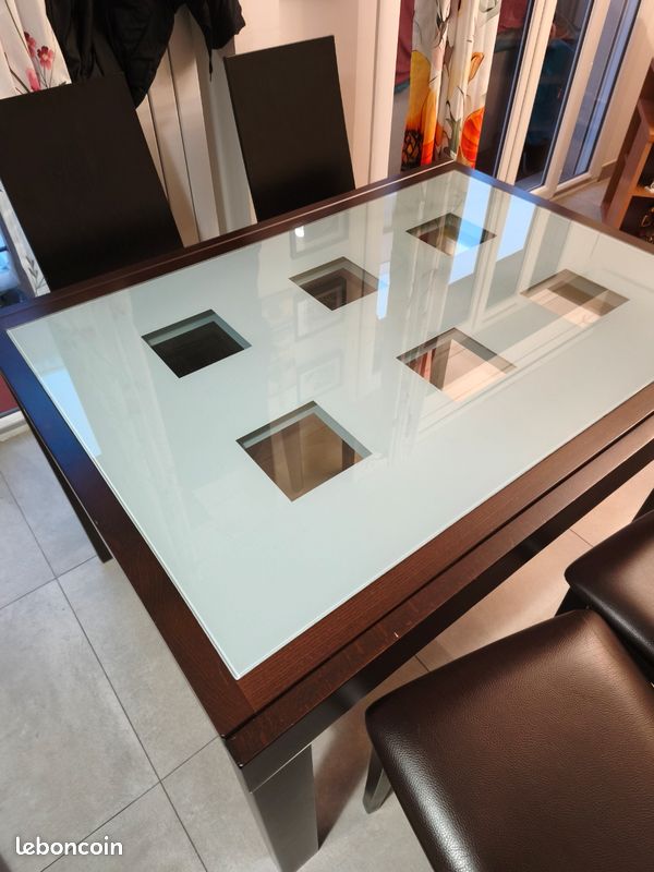 Vend table salon+4 chaises+rallonge (image 4)
