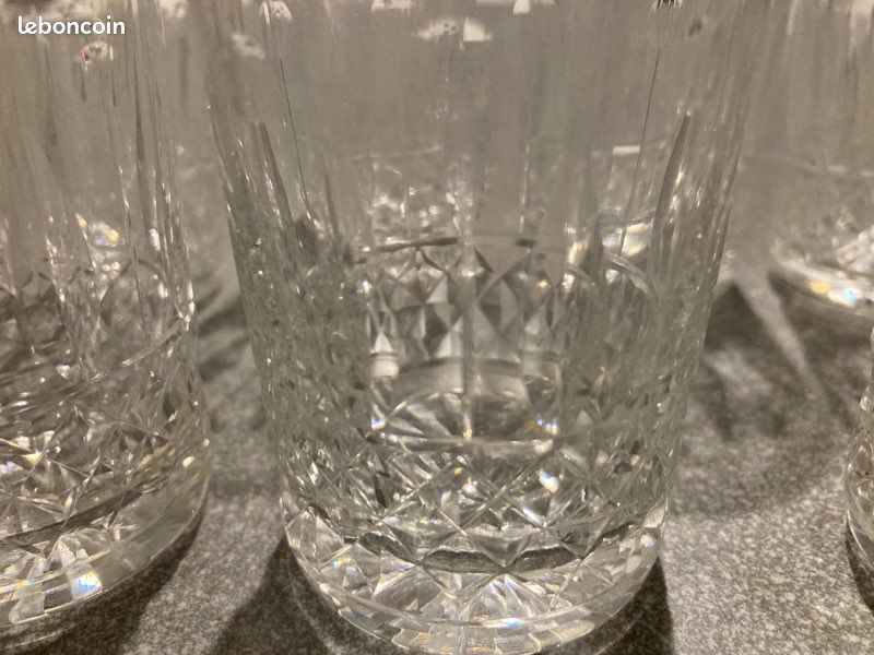 Lot de 7 verres à liqueur en cristal (image 3)