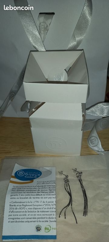 Boucles d'oreilles argents neuves pour Noël (image 3)