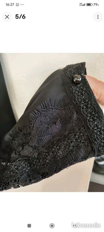 Chemisier Noir Maison 123 - Taille 44 - Polyester élégant - Occasion Parfait état