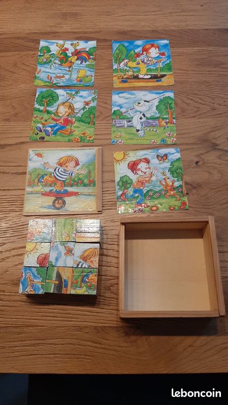 Puzzle bois cubes (image 3)