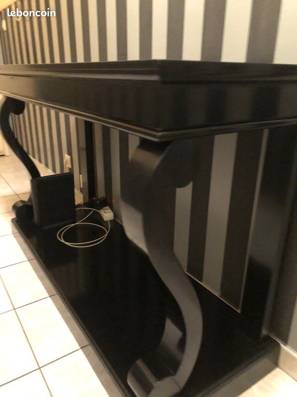Console laquée noir maison du monde (image 4)