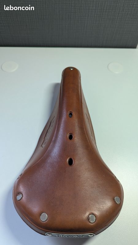 Selle Brooks B17S (court) Cuir – Femme – Marron – Standard Rails – Très Bon état