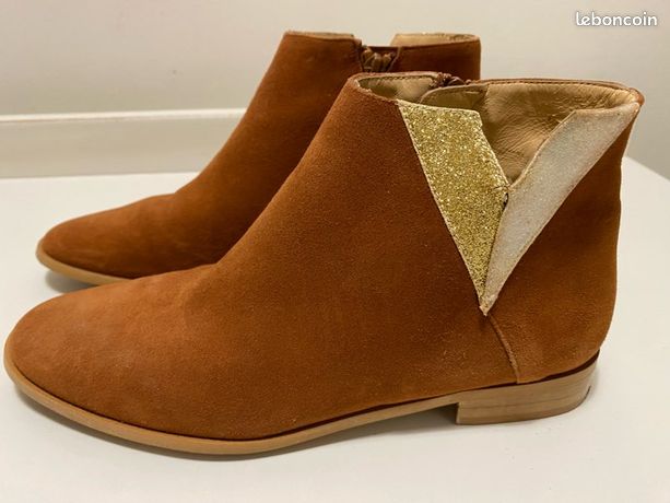 Mellow Yellow Bottes Camel Daim Femme Chelsea Boots Boots Femme