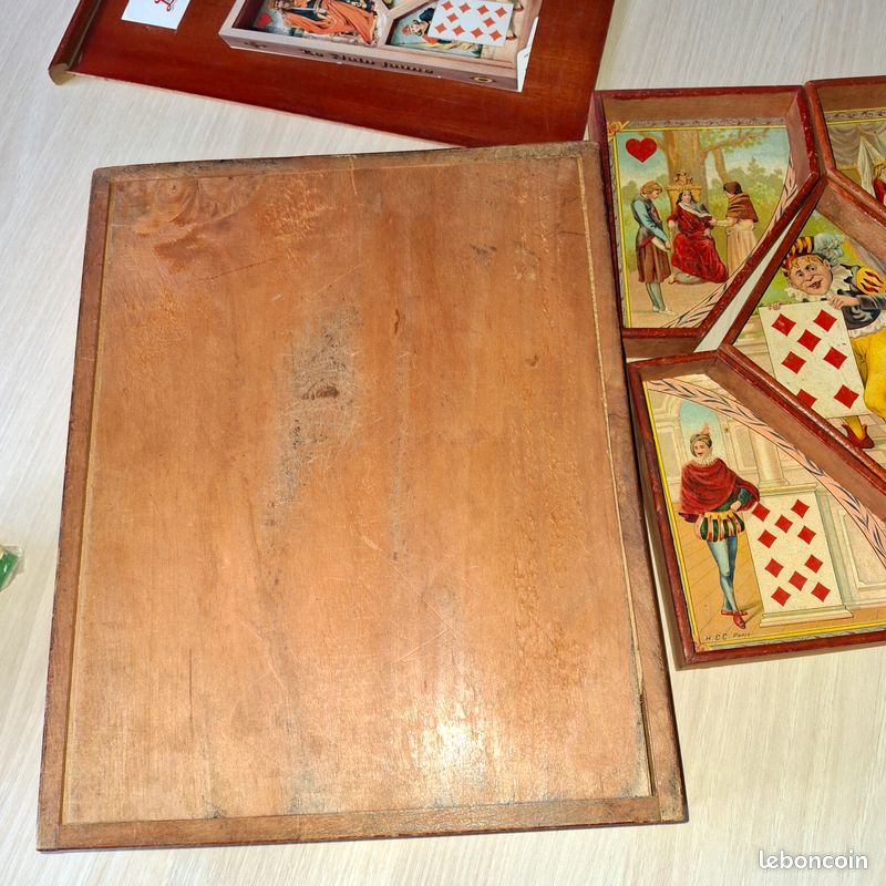 Ancien Jeu De Nain Jaune S.C Paris - Jetons En Os Et Cartes - France