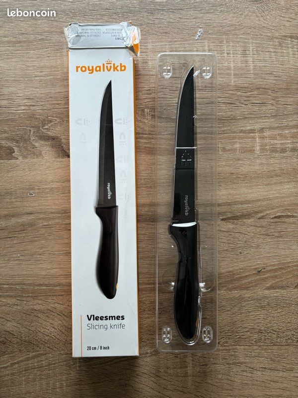 Couteau Chef Royal VKB - Santoku Acier Inoxydable - Neuf Sous Blister
