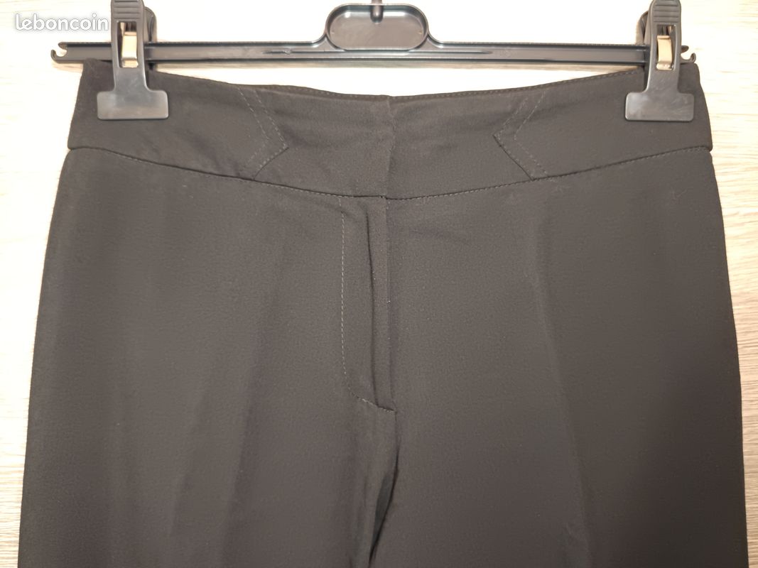 Pantalon chic noir femme T36 DUF77 (image 3)