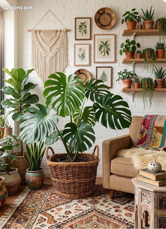 Panier bambou tressé - Nature Bohème