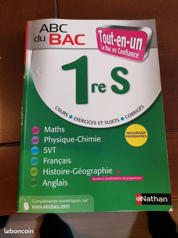 Livre abc du bac 1er S édition nathan (image 2)