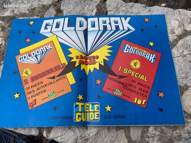 ANCIEN MAGAZINE GOLDORAK N°1 Tele Guide 1978 Avec Son Poster Attache EUR 9,99 - FR