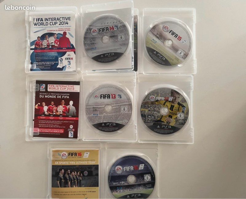 Lot de jeux FIFA 13, 14, 15, 16 17 , PlayStation 3 (image 4)
