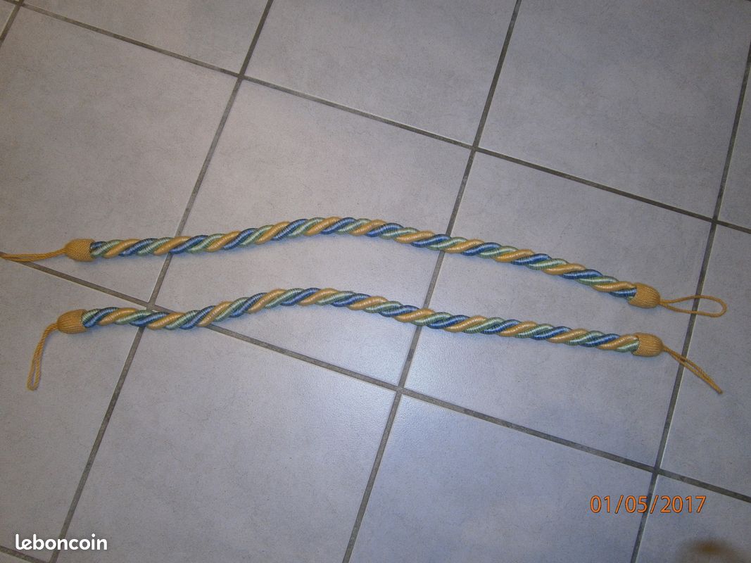 Lot de 25 attaches rideaux en corde (image 1)