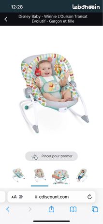 Transat BRIGHT STARS Disney baby Mickey - Evolutif - 2 Positions